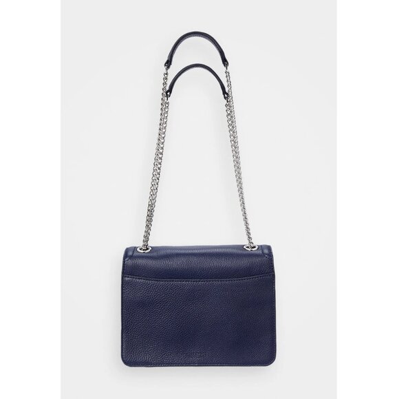 Lauren Ralph Lauren Navy Pebbled Medium Bradley Convertible Shoulder/Crossbody - Picture 3 of 7